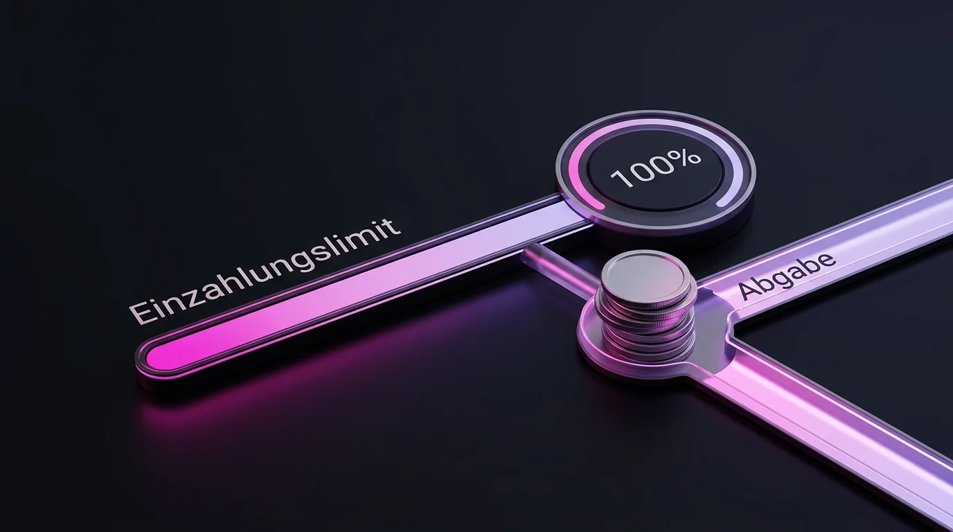 Visualisierung des anbieterübergreifenden Einzahlungslimits und der Einsatzbesteuerung